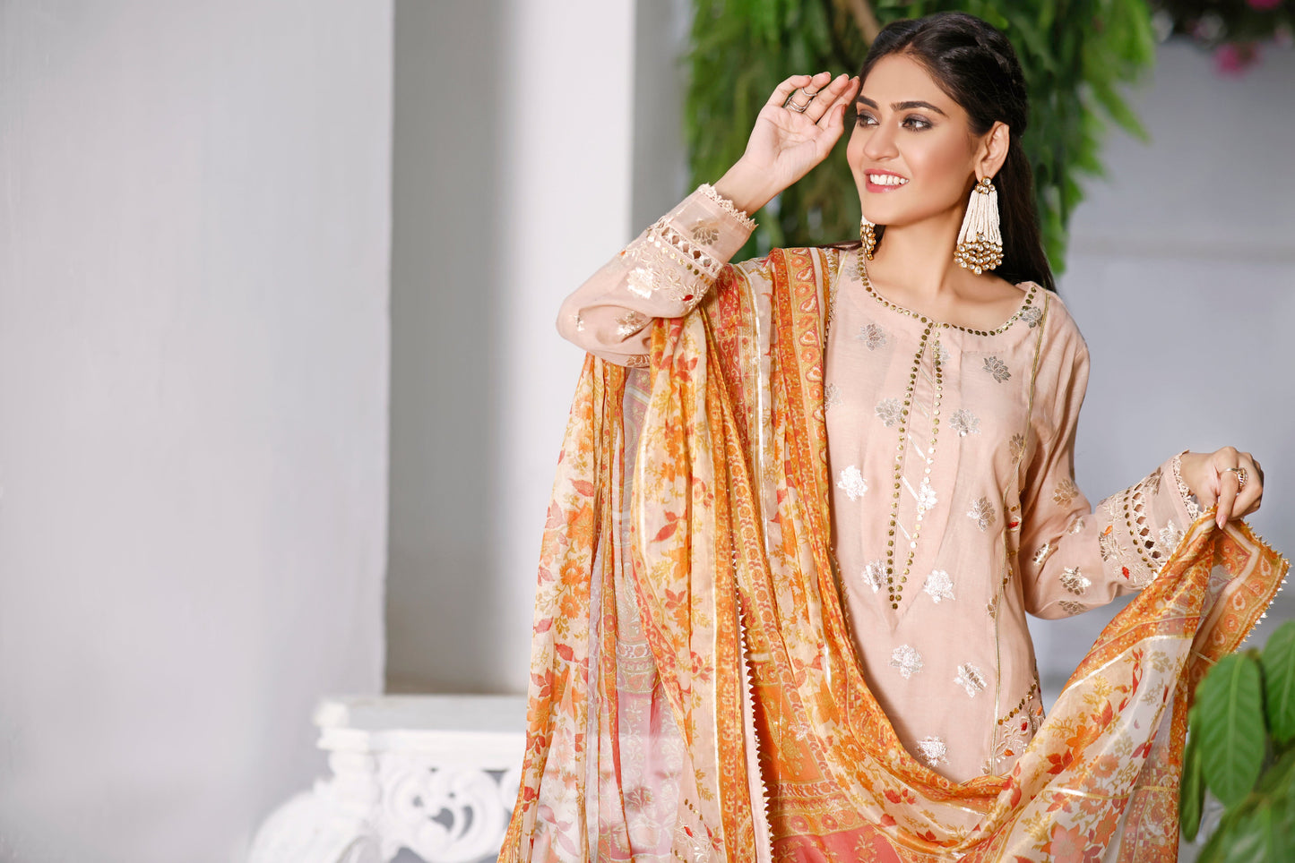 Beige Shirt with Kaamdani