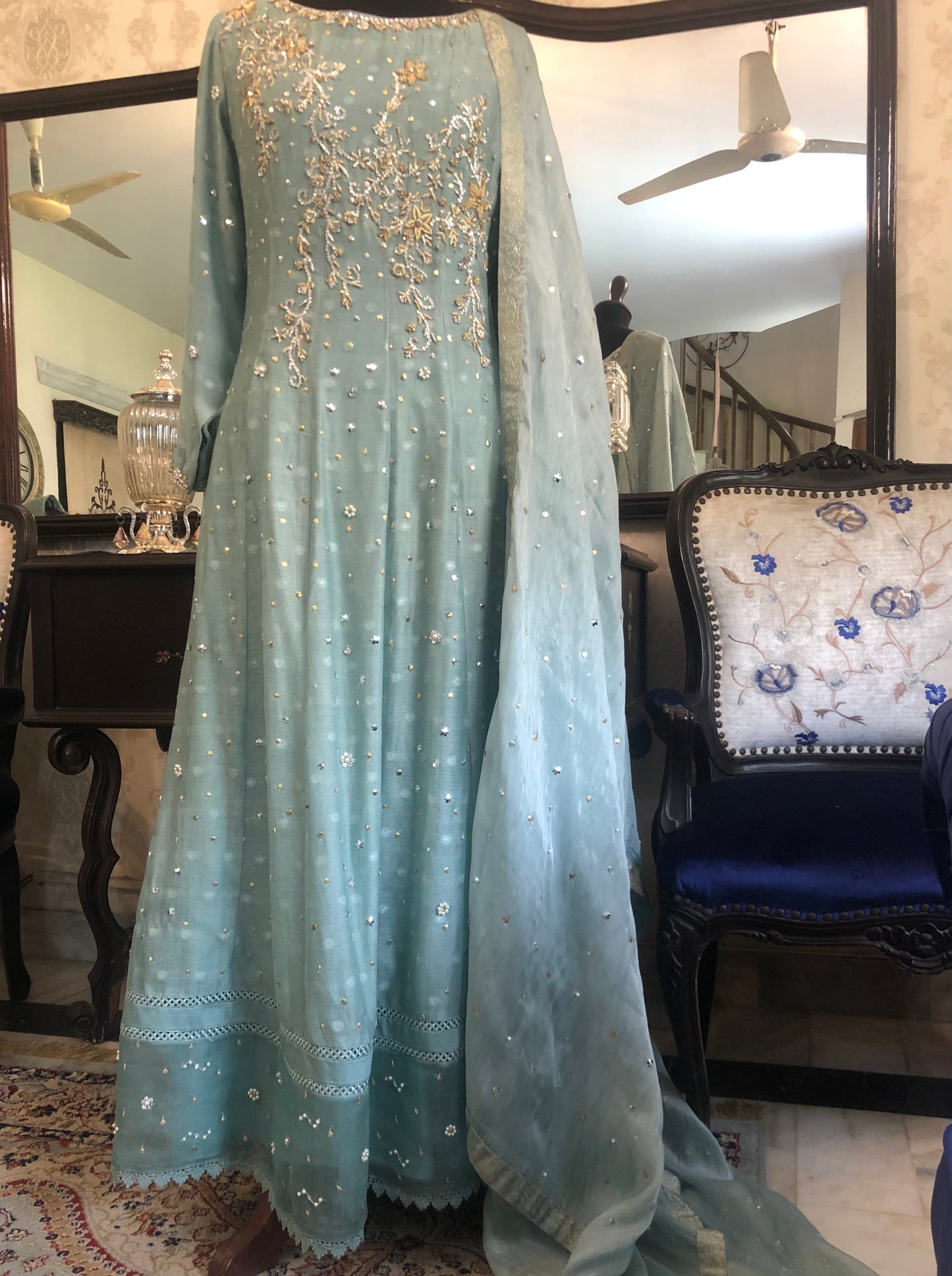 Tiffany Blue Pishwas